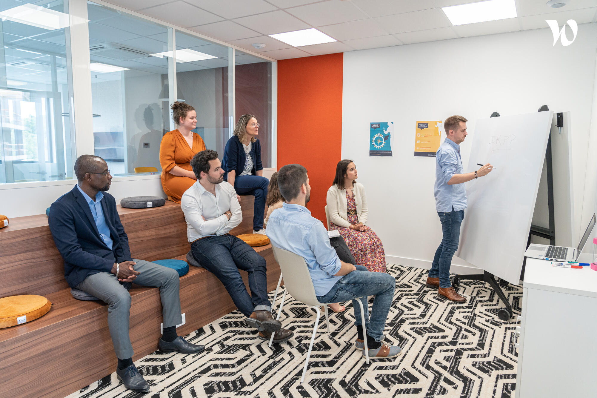 Equipe en activité brainstorming